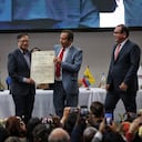 Entrega de credenciales al Presidente Electo Gustavo Petro y Vicepresidenta Francia Marquez