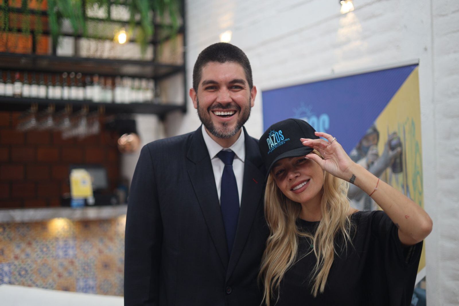 Alcalde de Palmira, Óscar Escobar, y Johana Bahamón