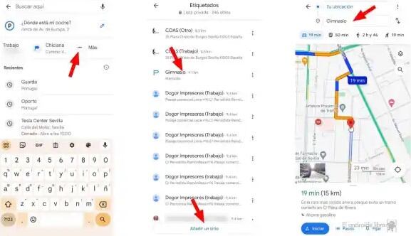 Este es el truco para guardar los atajos en Google Maps.