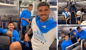 Tras golear a Emiratos Árabes, el equipo argentino viajó a la sede el Mundial Qatar 2022.