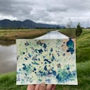 Aguaauragrafía en el Humedal La Conejera.