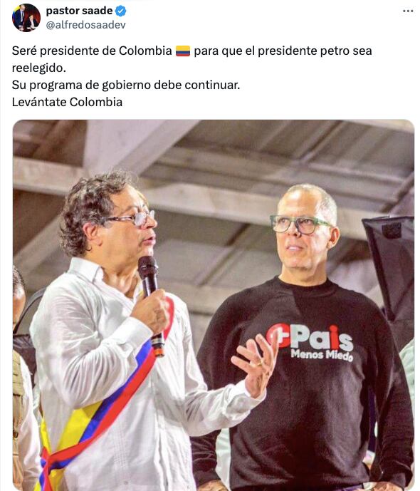 La publicación de Alfredo Saade.