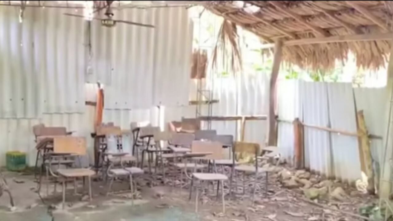 Estado de un colegio en Córdoba, mostrado en un video de Ademacor.