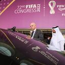 Gianni Infantino, presidente de la Fifa, ultima detalles para el campeonato del mundo