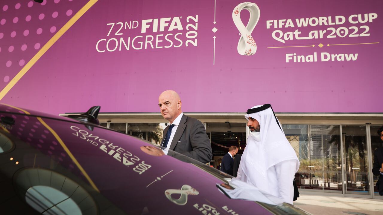 Gianni Infantino, presidente de la Fifa, ultima detalles para el campeonato del mundo