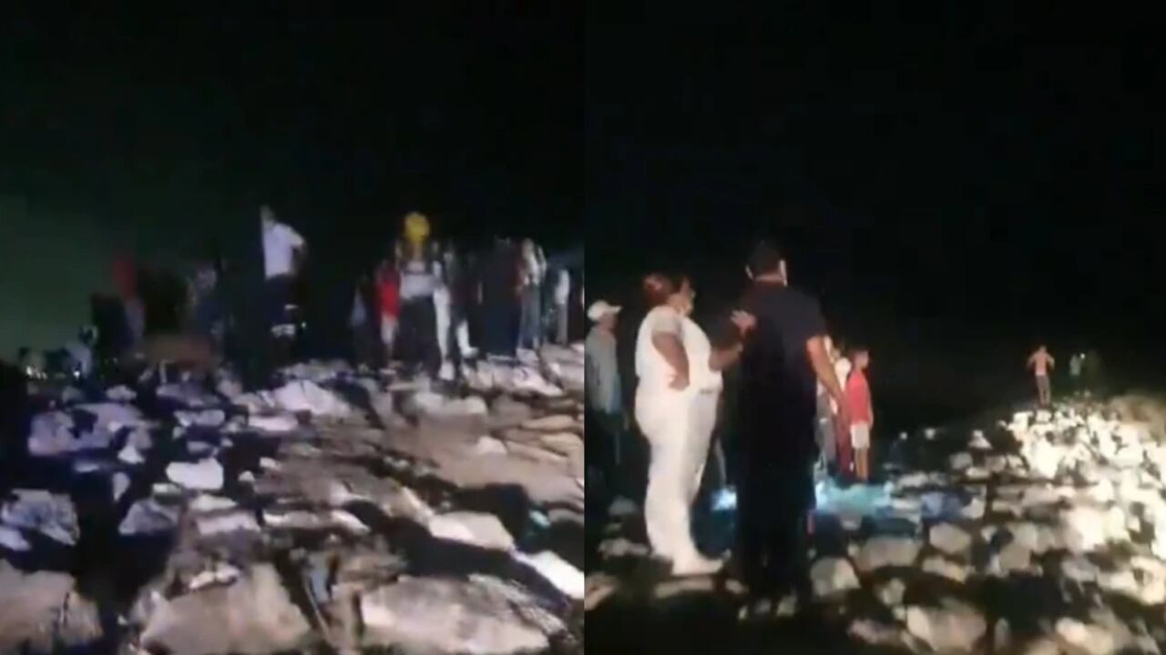 Marea súbita arrastró a once personas en el Caribe.