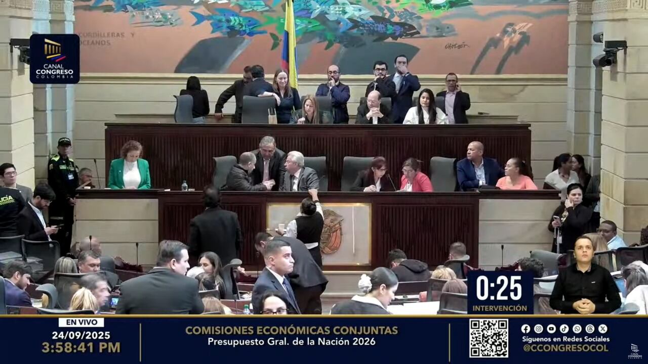 Comisiones económicas rechazaron ponencia que pretendía que el presupuesto para 2026 fuera de $ 557 billones.