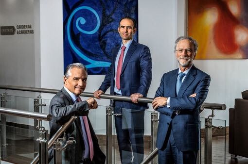 Camilo Cortés, socio; Alejandro Cárdenas, Counsel, y Eduardo Cárdenas, Socio.