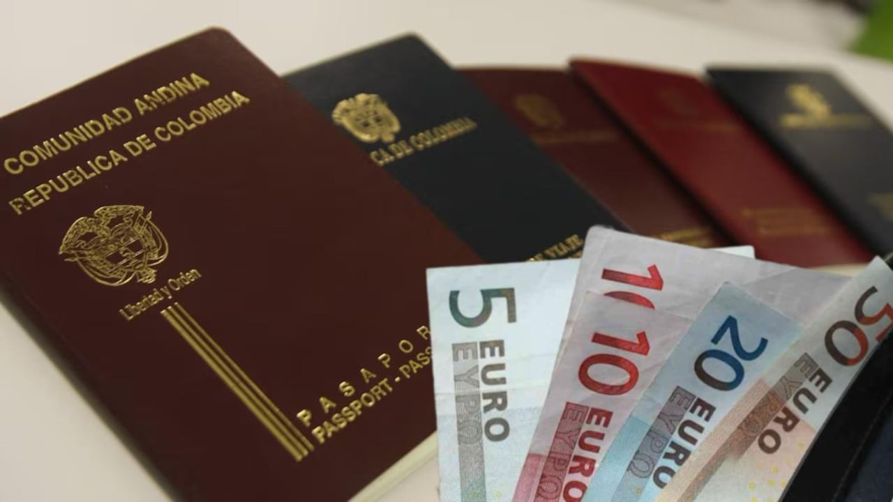 El costo de los pasaportes colombianos serían tasados en euros.