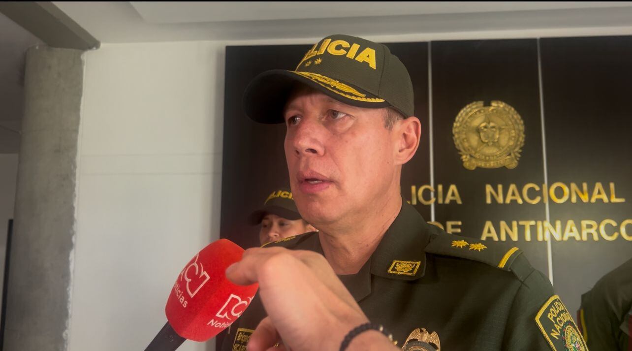 General Ricardo Sánchez, director de la Policía Antinarcóticos.