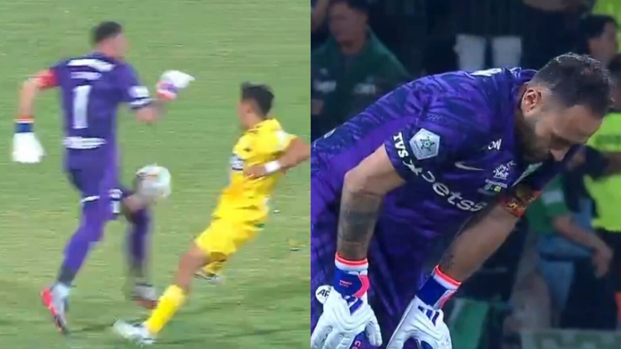 Ospina, lesionado en la final de la Superliga.