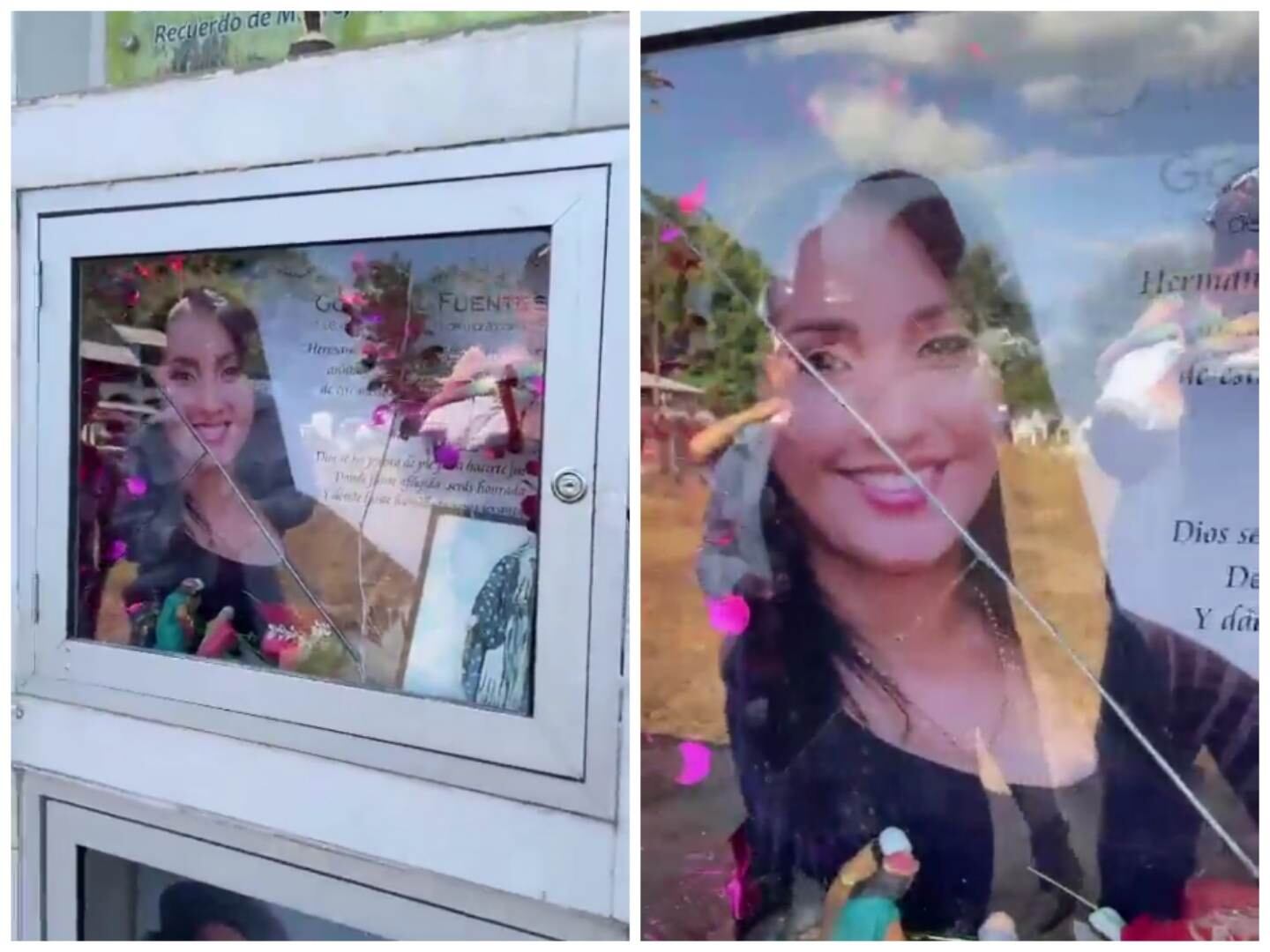 Así dejaron su tumba en una de las ocasiones.