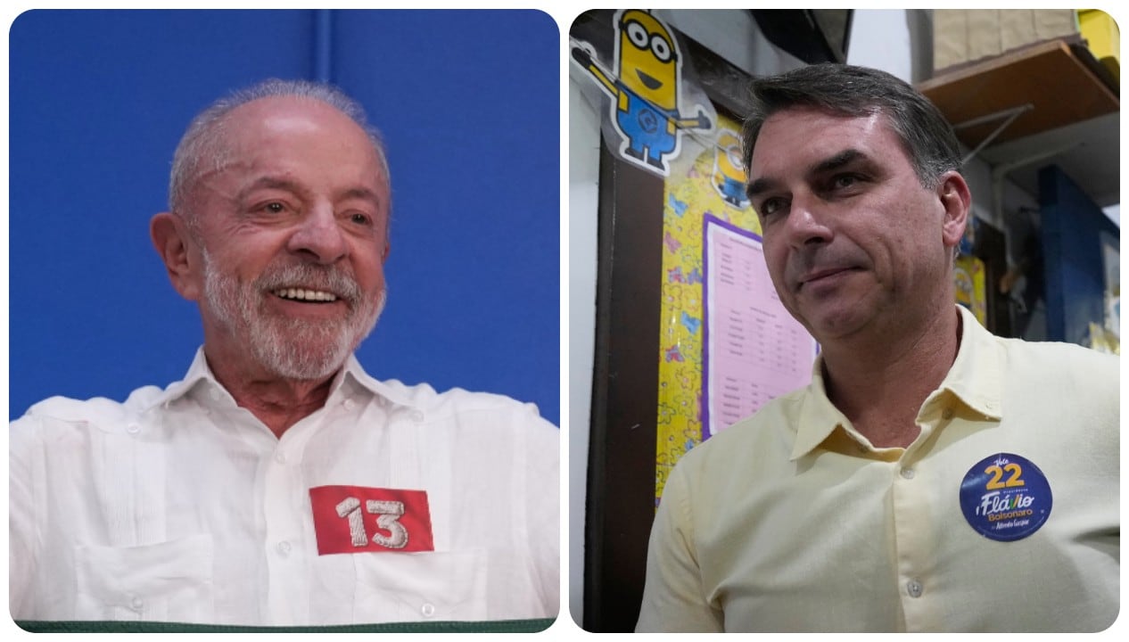 Luiz Inácio Lula da Silva y Flávio Bolsonaro votaron durante las primeras horas del día.