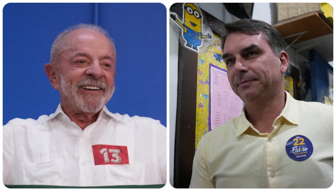 Luiz Inácio Lula da Silva y Flávio Bolsonaro votaron durante las primeras horas del día.