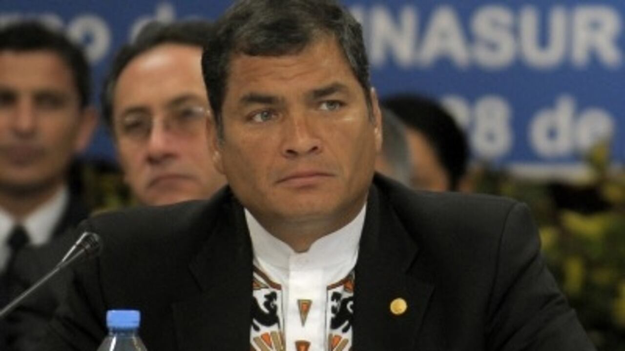 Rafael Correa, presidente de Ecuador.