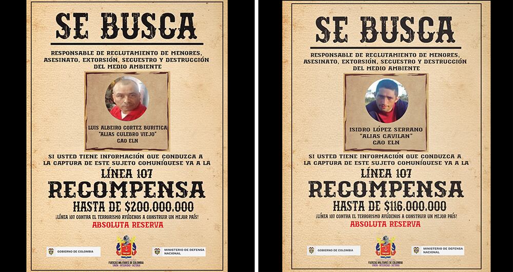 Alias Culebro Viejo y alias Gavilán son los cabecillas del Frente de Guerra Oriental. Según inteligencia de la fuerza pública, ordenan  reclutamientos de menores de edad en Arauca y en los departamentos cercanos. 