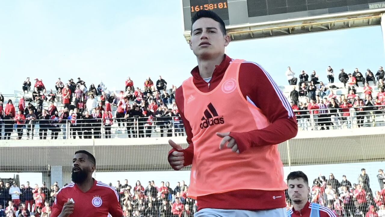 James Rodríguez volvió a la titularidad con Olympiacos el pasado 19 de marzo