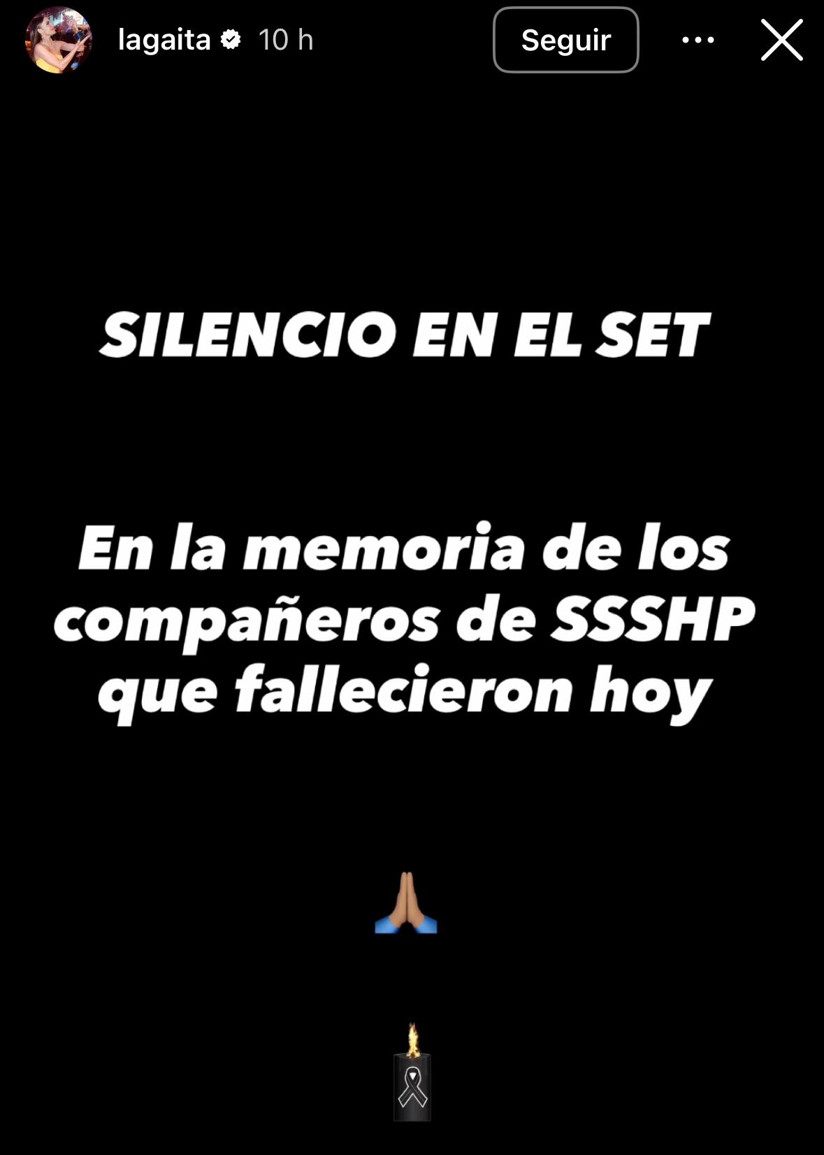 Protagonista de la producción de pronunció tras lo ocurrido.