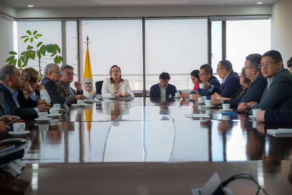 Ministra de Salud, Carolina Corcho, en reunión con rectores y rectoras de las universidades.