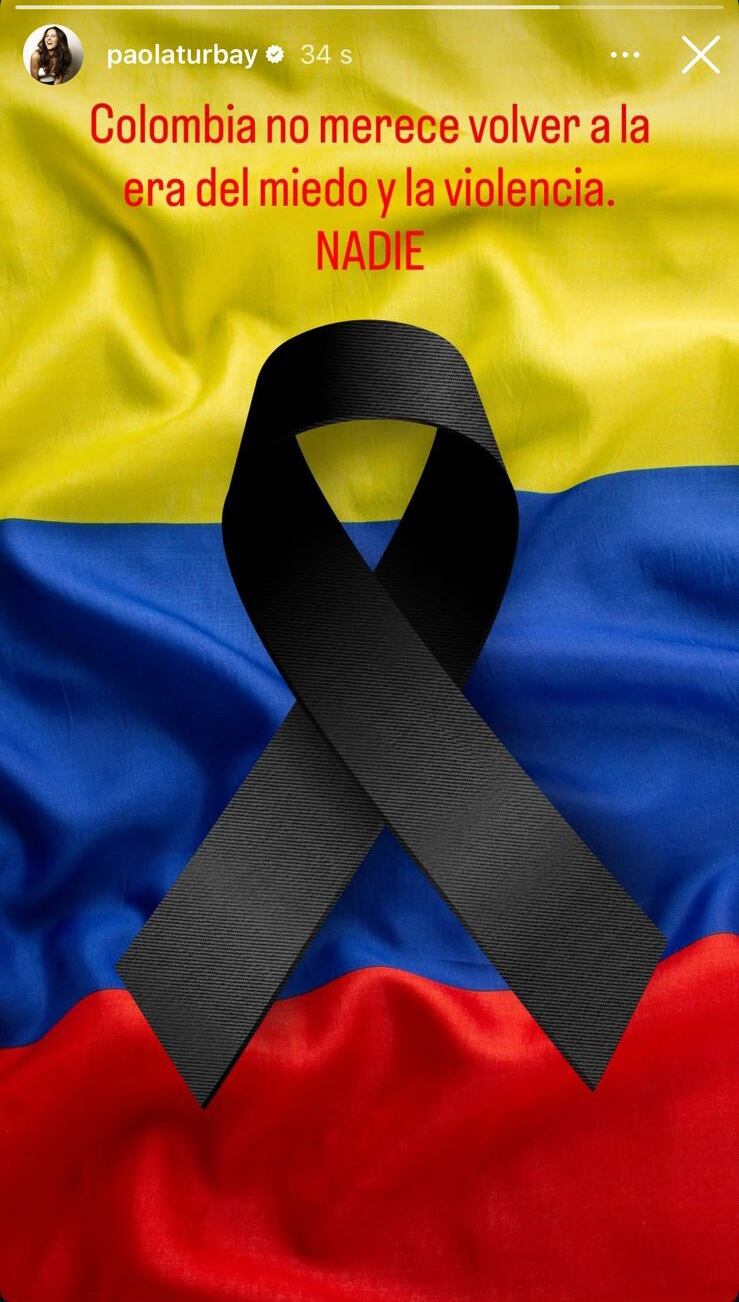 Mensaje de Paola Turbay en medio de ola de violencia en Colombia.