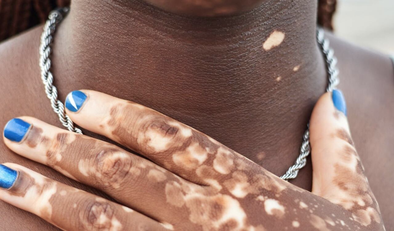 Así luce una persona que padece de vitíligo