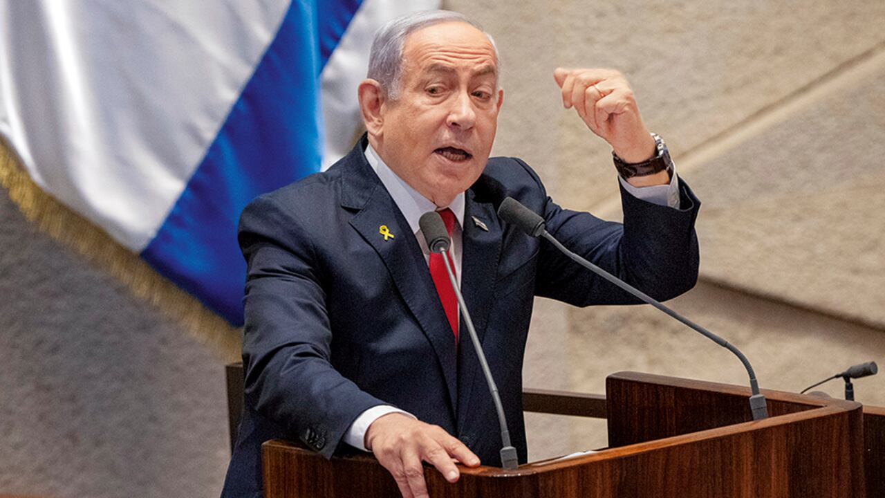 Primer ministro de Israel, Benjamín Netanyahu.