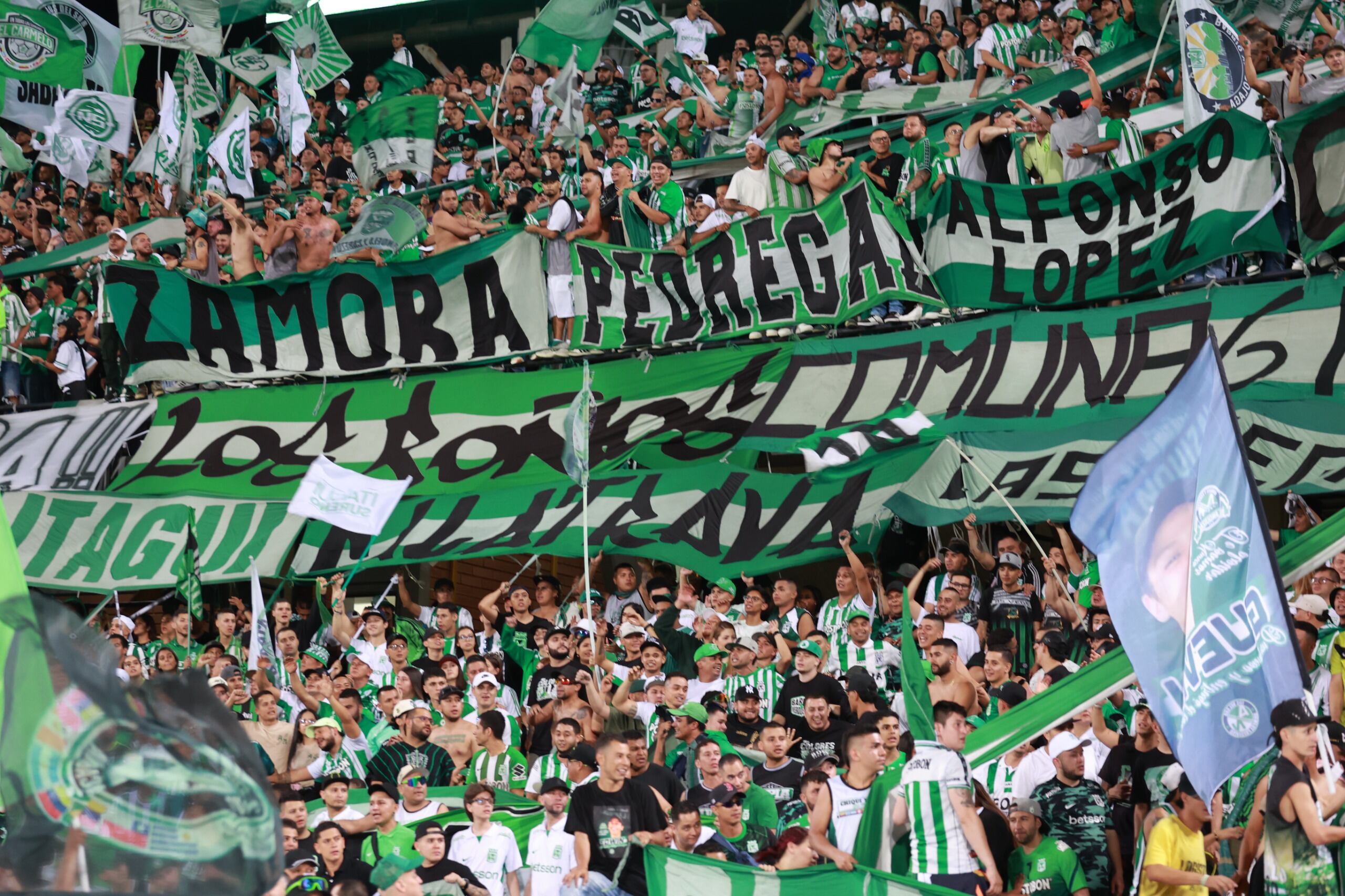 Los hinchas del Atlético Nacional se tomaron algunas calles de la ciudad. (Foto de referencia).