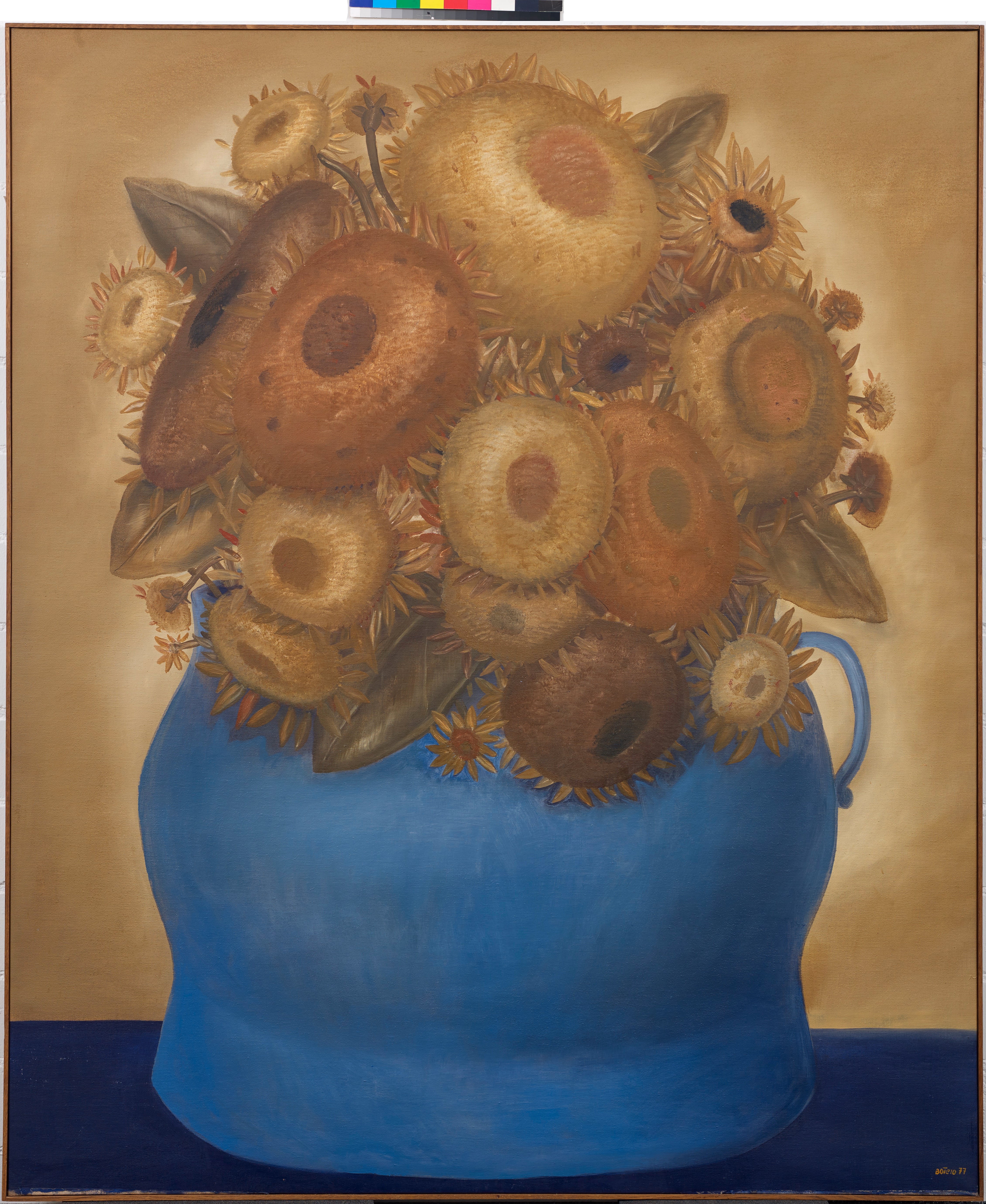 'Sunflowers', 1977, Óleo, 182 x 170 cm.