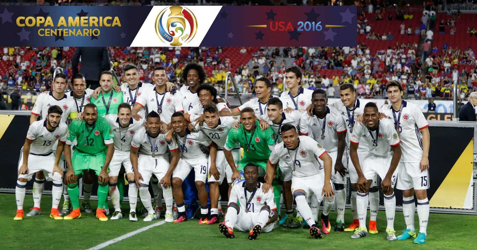 La selección Colombia obtuvo por cuarta vez en su historia la medalla de bronce en una Copa América.