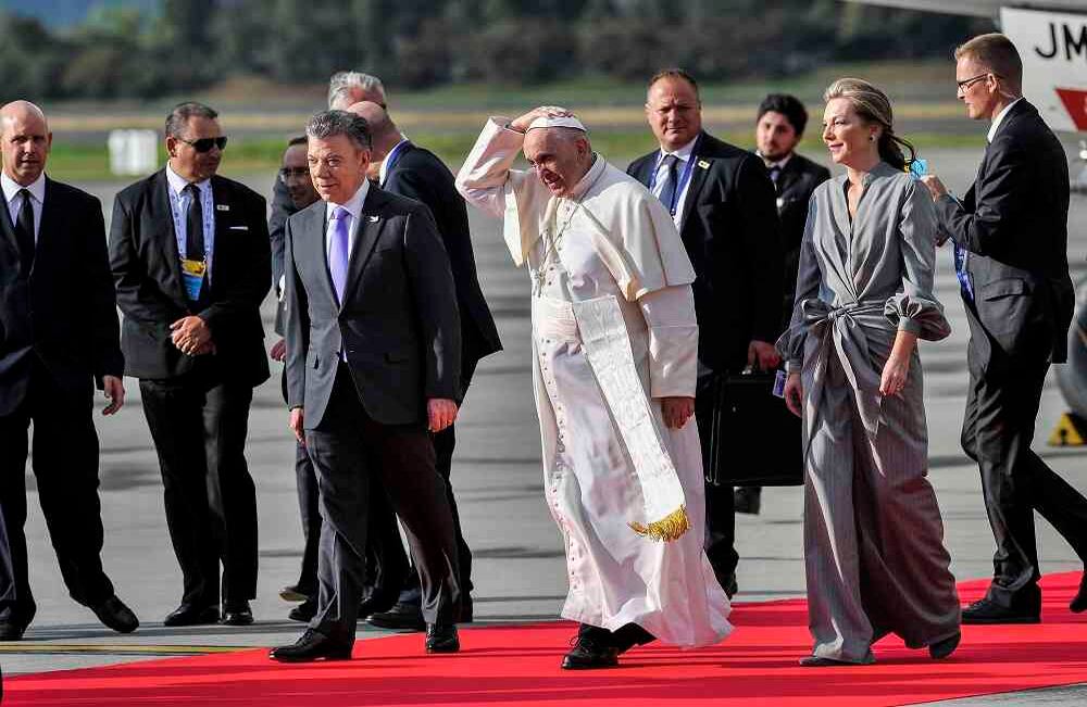 Jorge Mario Bergoglio, elegido  máximo jerarca de la Iglesia católica en 2013, estará en Colombia del 6  al 10 de septiembre  en los cuales visitará cuatro ciudades: Bogotá, Villavicencio, Medellín y Cartagena. Foto: Carlos Julio Martínez.