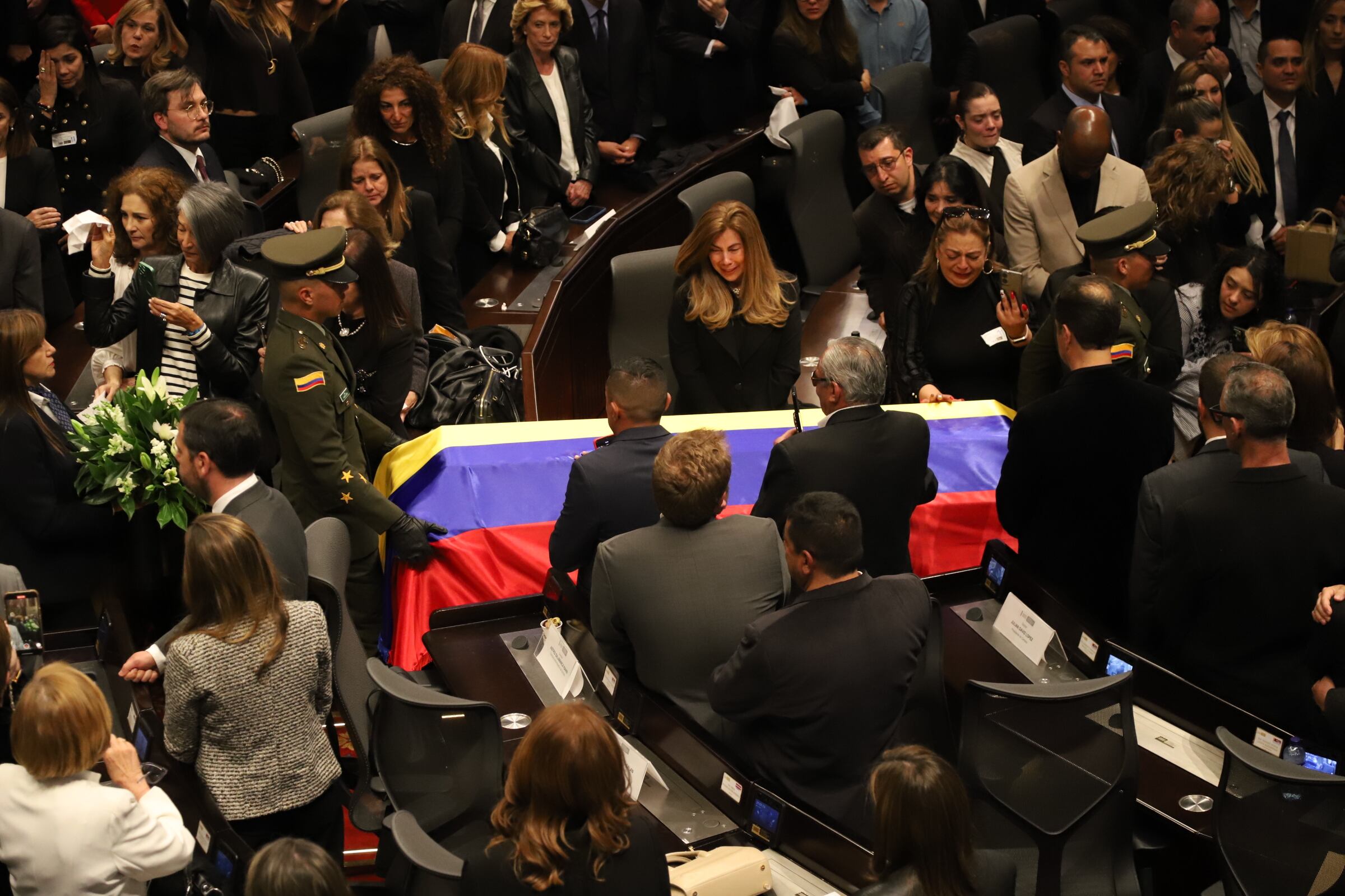 Homenaje póstumo en el Capitolio Nacional a Miguel Uribe Turbay
