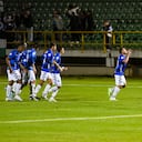 Boyacá Chicó enfrenta al Deportivo Cali en el estadio La Independencia de Boyacá, Liga Betplay 2024-II (Mcgiver Barón - Colprensa).