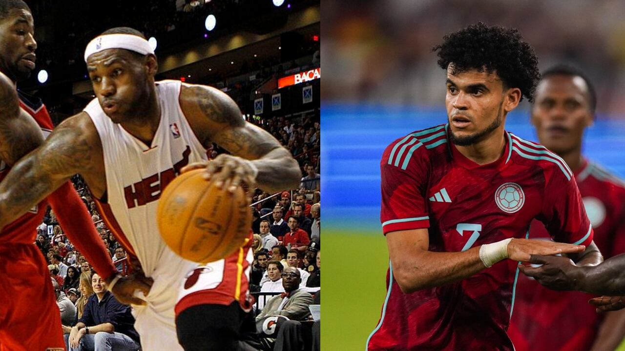 LeBron James y Luis Díaz