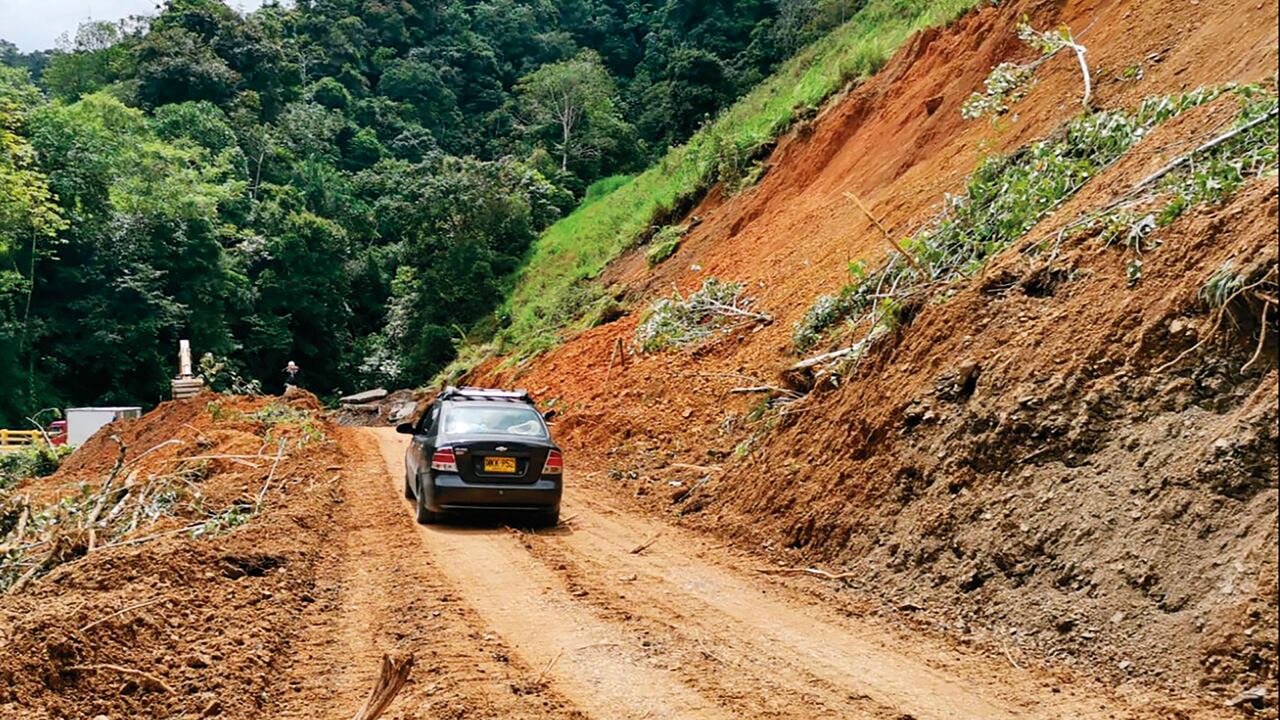 Territorio colombiano con complicaciones para el transporte con automovil.