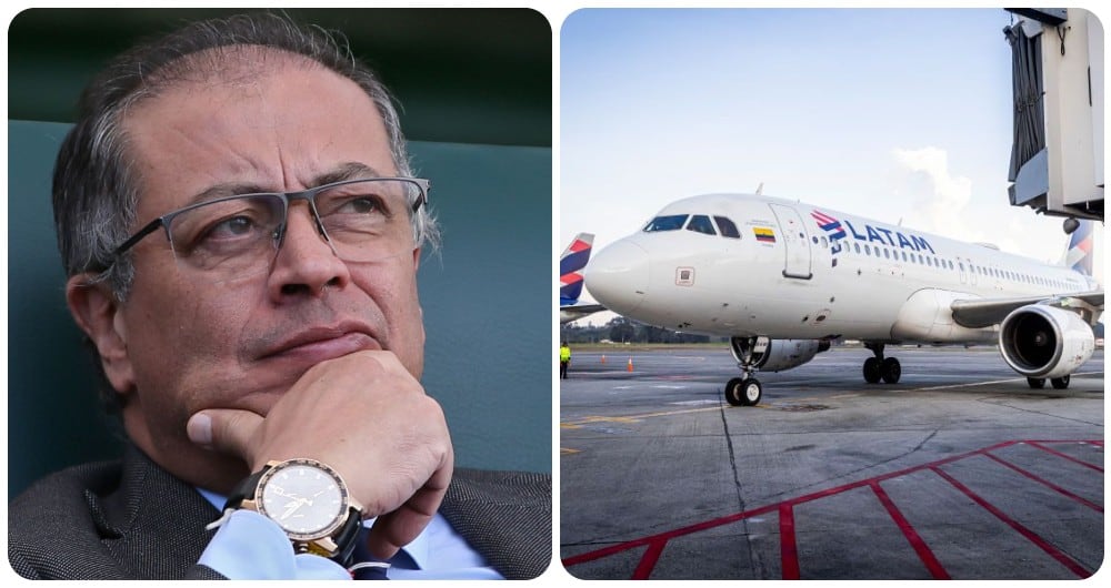 El presidente Gustavo Petro dice que no hay desabastecimiento de gasolina para aviones en Colombia.