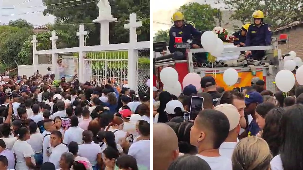 Así acompañaron a Sofía Delgado en su última despedida, tras su vil asesinato en Candelaria, Valle.