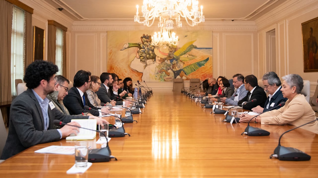 Reunión presidente Gustavo Petro y el alcalde de Bogotá Carlos Fernando Galán