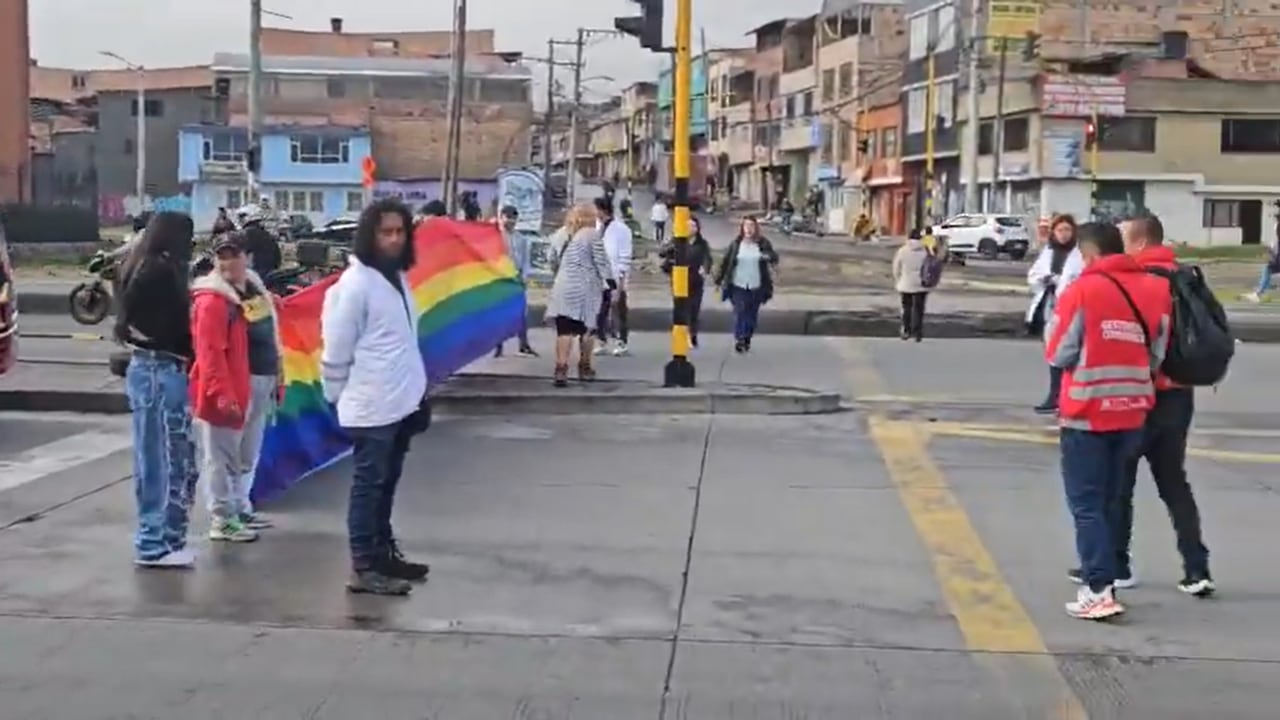 Protestas en el sur de Bogotá.