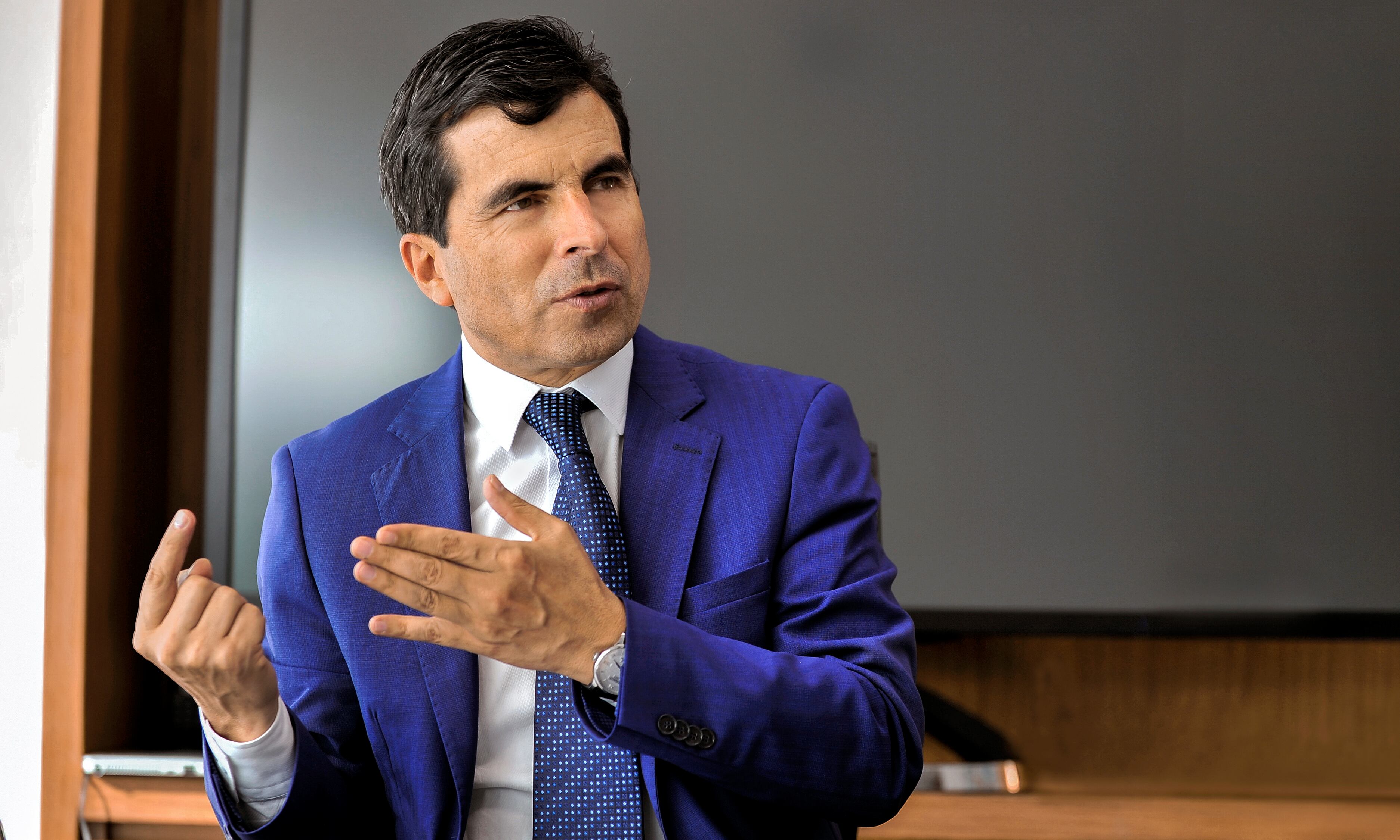 ORLANDO VELANDIA
AHN
El presidente de la Agencia Nacional de Hidrocarburos, Orlando Velandia, posa  el miércoles 25 de abril de 2018, en Bogotá, Colombia. Foto: Carlos Julio Martínez / Prensa ANH