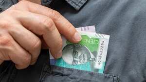 Billete de 100 mil pesos colombianos