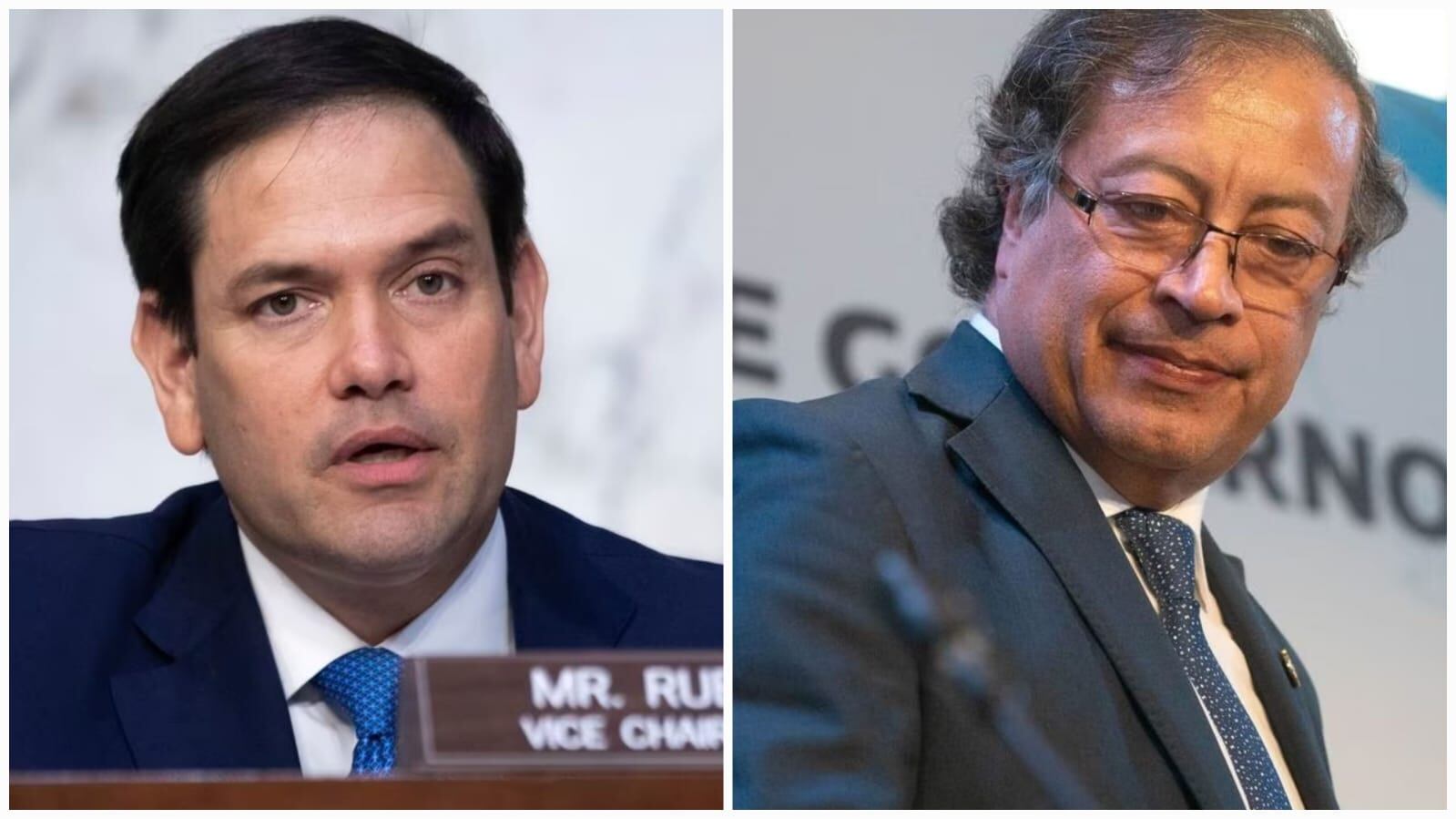 Marco Rubio arremetió contra el presidente de Colombia, Gustavo Petro.