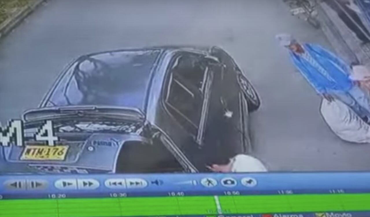 Las autoridades de Popayán buscan estas placas de un carro Hyundai, en el que se cometió un hurto a dos abuelitos