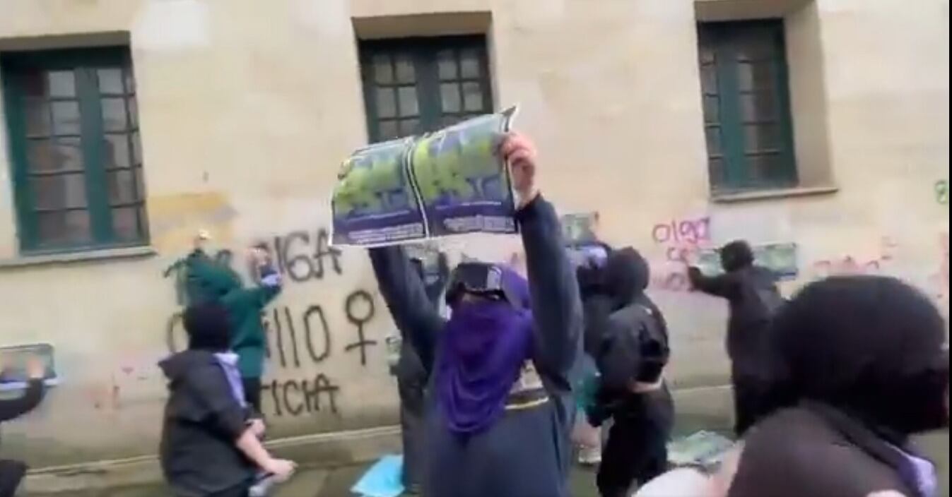 Este 8 de marzo en Bogotá se realizan varias manifestaciones en el centro de la ciudad.