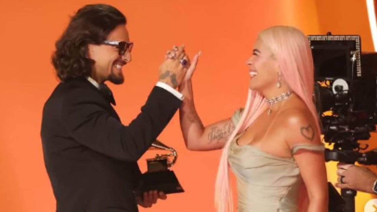 Maluma y Karol G en los Grammy
Foto: Instagram @maluma
