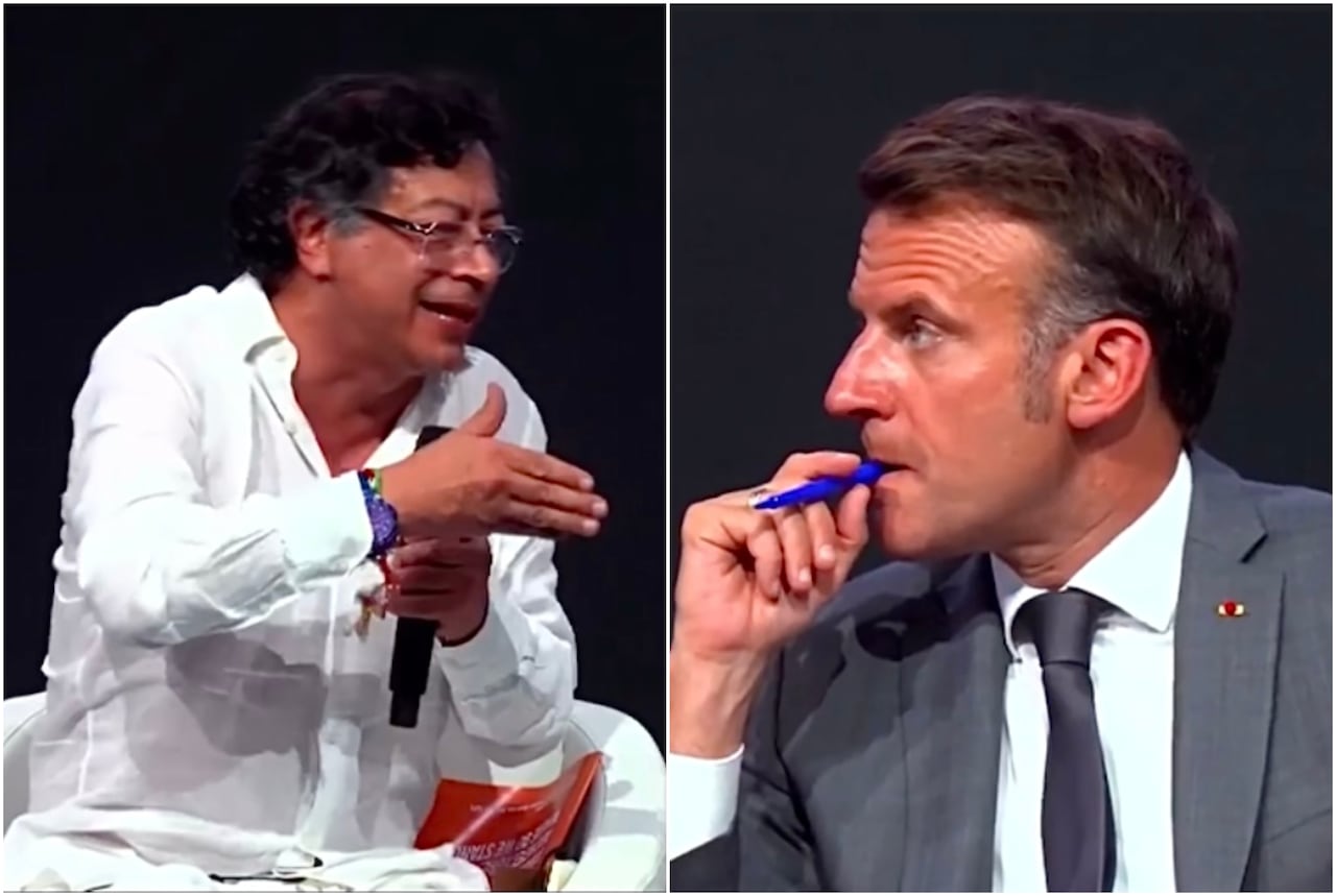 Gustavo Petro y Emmanuel Macron