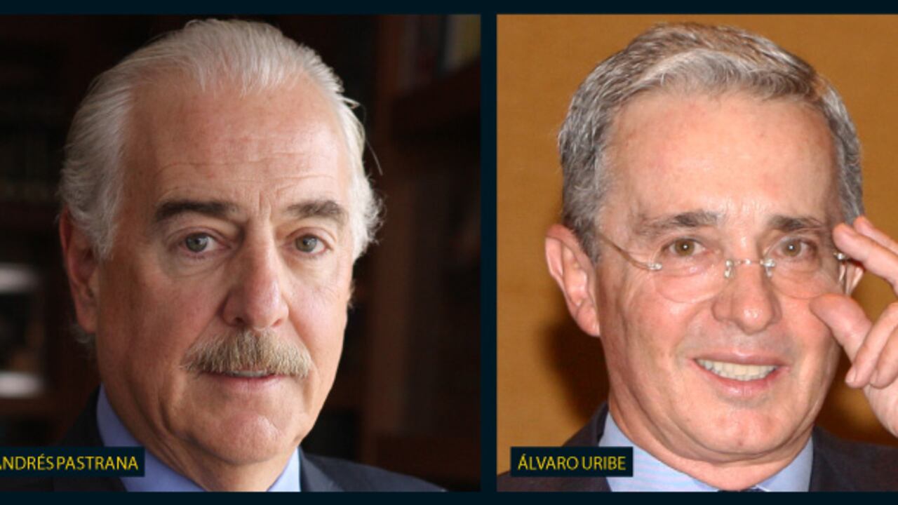 Pastrana y Uribe: a pesar de que están en tregua, todavía no están para tomarse una foto juntos. El hecho de que estén en guerra con Santos no quiere decir que se quieran entre ellos.