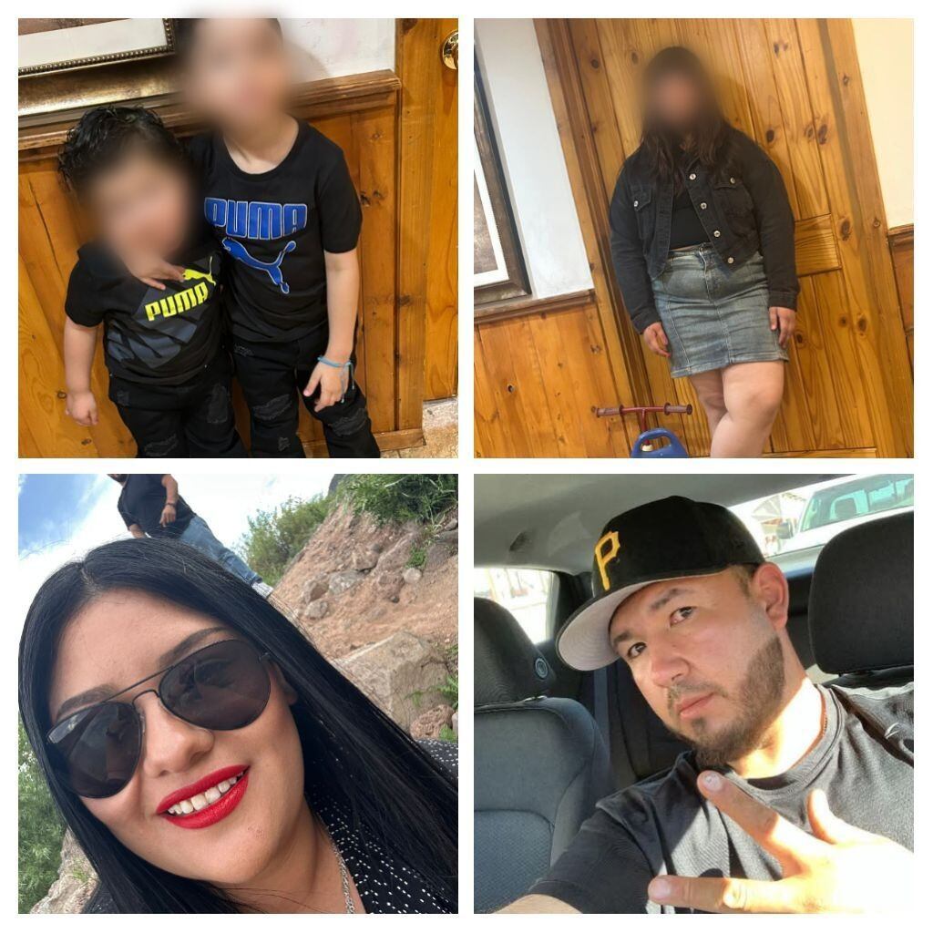 La familia colisionó con un vehículo de frente