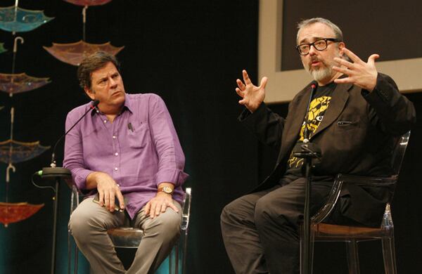 Roberto Pombo y Álex de la Iglesia.