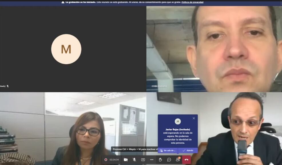 Emilio Tapia declara en el proceso disciplinario ante la Procuraduría General.