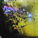 Comunidades indígenas se asentaron en la entrada del Congreso y armaron una especie de campamento.